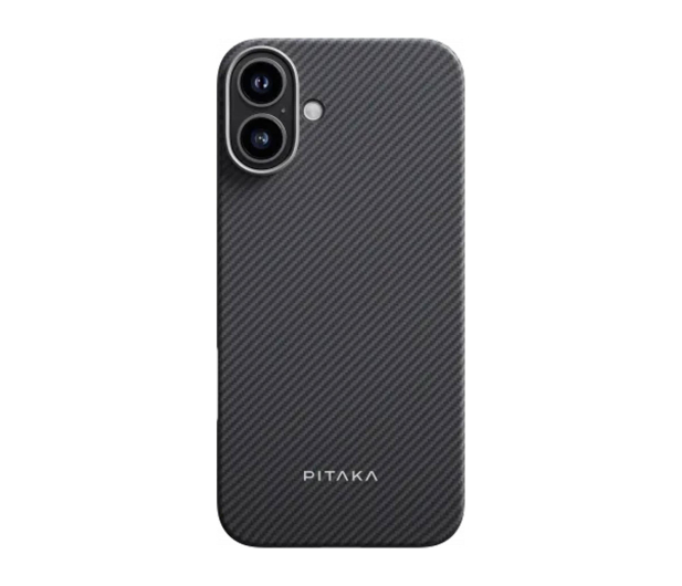 PITAKA Ultra-Slim Case Black/Grey Twill iPhone 16 Plus - 1369563 - zdjęcie